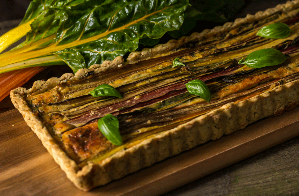 Pie with chard